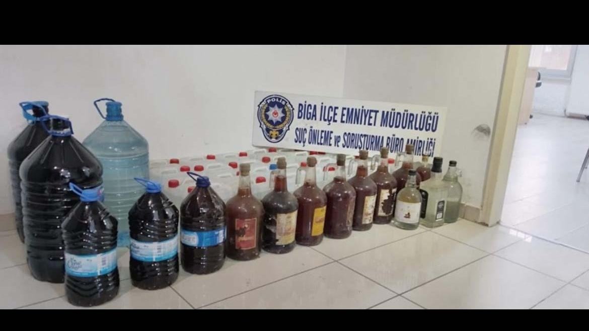 240 litre yapma içki ele geçirildi