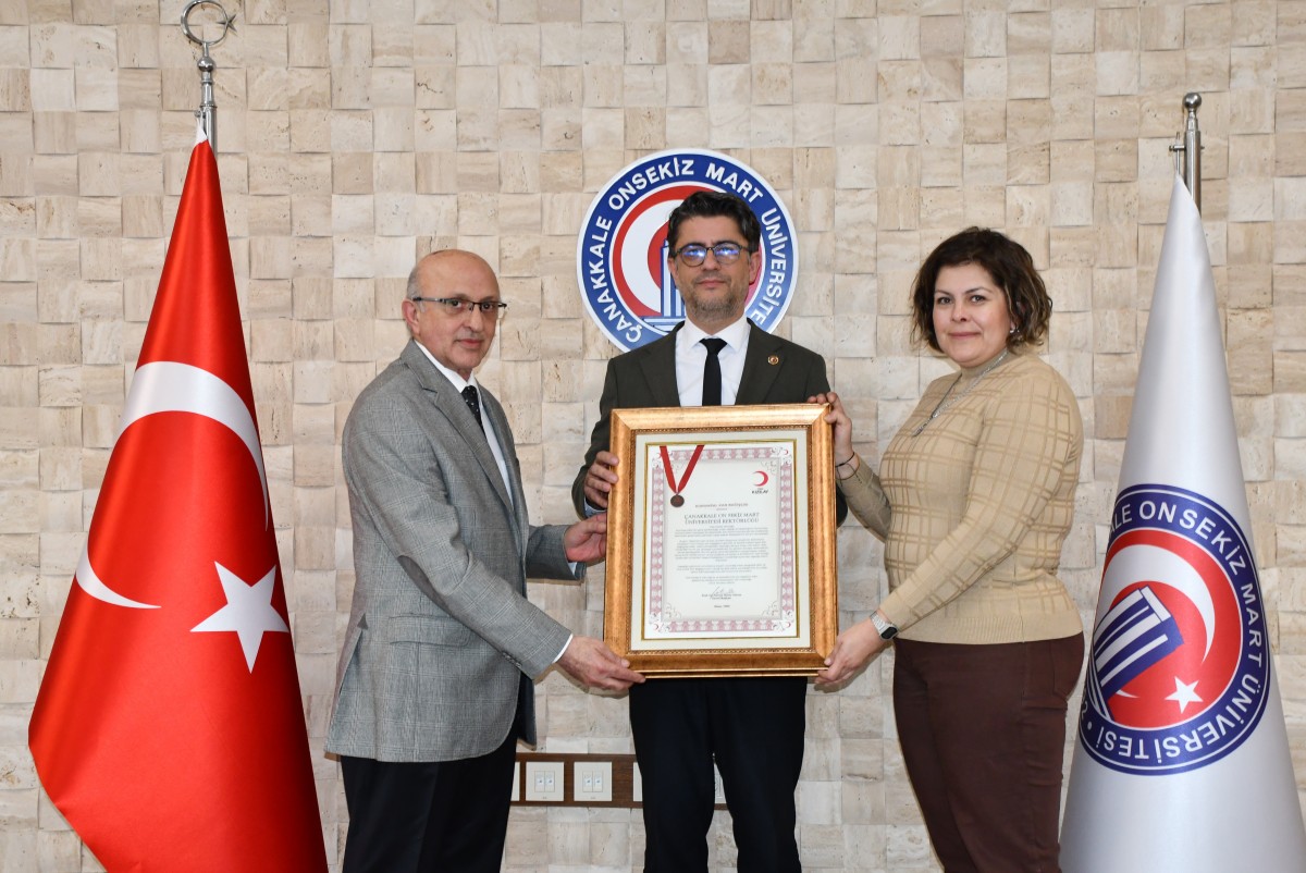 Türk Kızılay’dan ÇOMÜ’ye bronz madalya