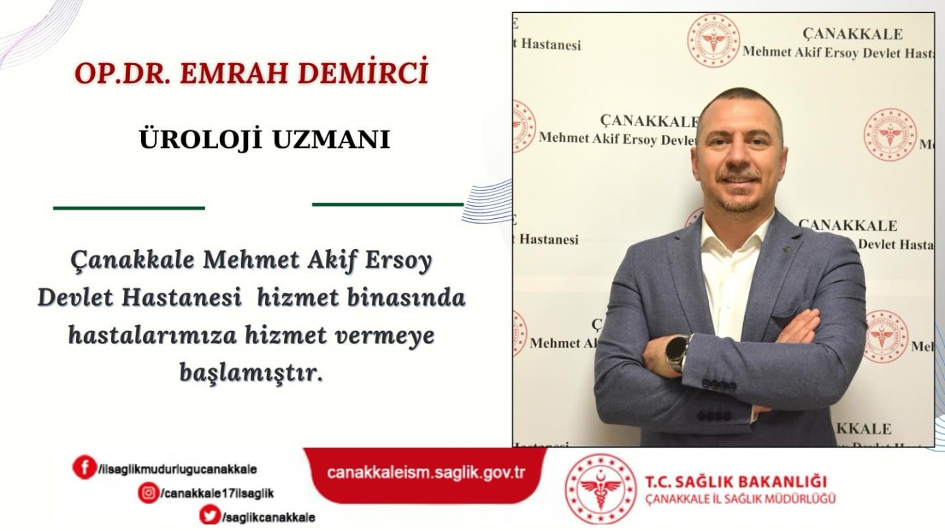 Yeni ürolog hasta kabulüne başladı