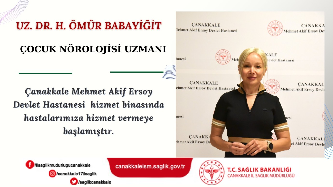 Çocuk Nörolojisi Uzmanı, hasta kabulüne başladı