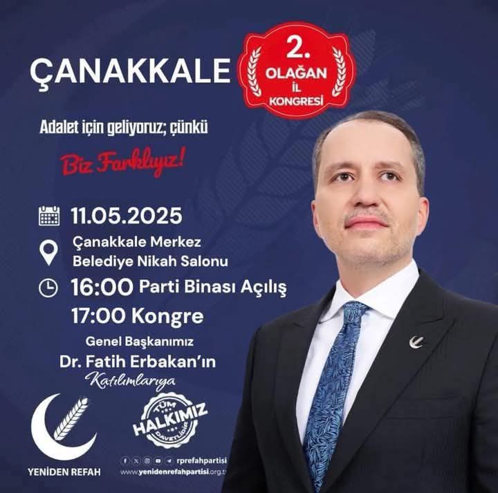 Erbakan, 11 Mayıs’ta Çanakkale’de