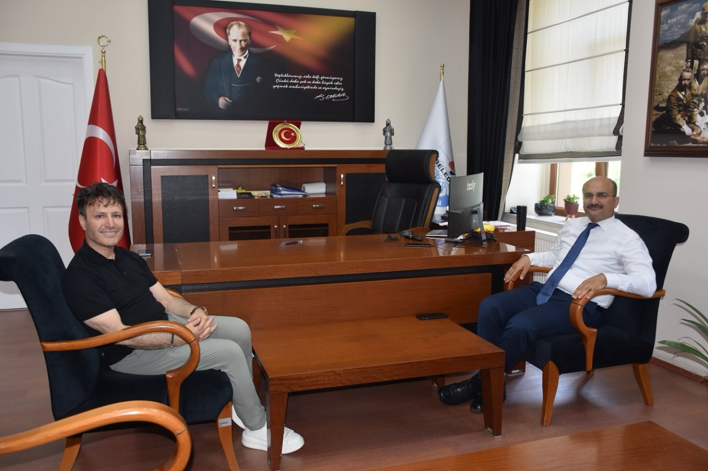 Kaymakam Abacı’dan Başkan Soyuak’a veda ziyareti