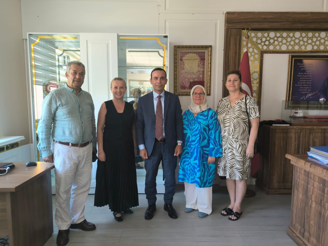 Düzgören ve yönetiminden Kaymakam Koç'a ziyaret