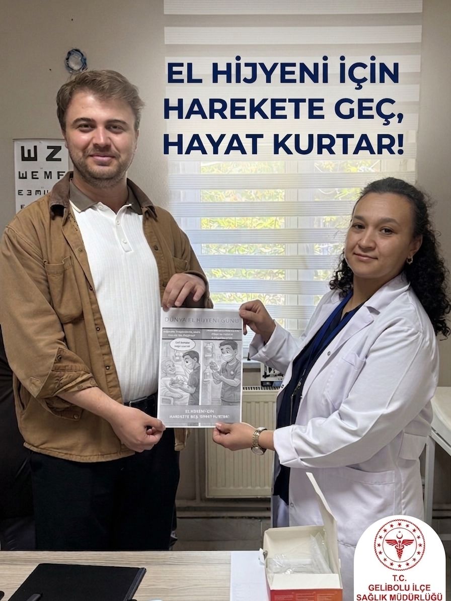 Gelibolu'da sağlık çalışanlarına el hijyeni eğitimi verildi