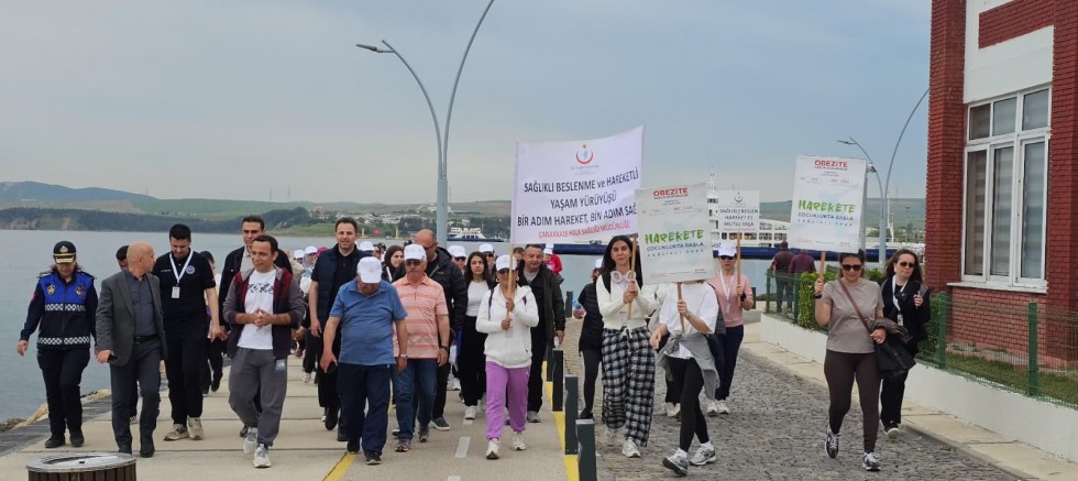 Gelibolu'da sağlık için yürüdüler