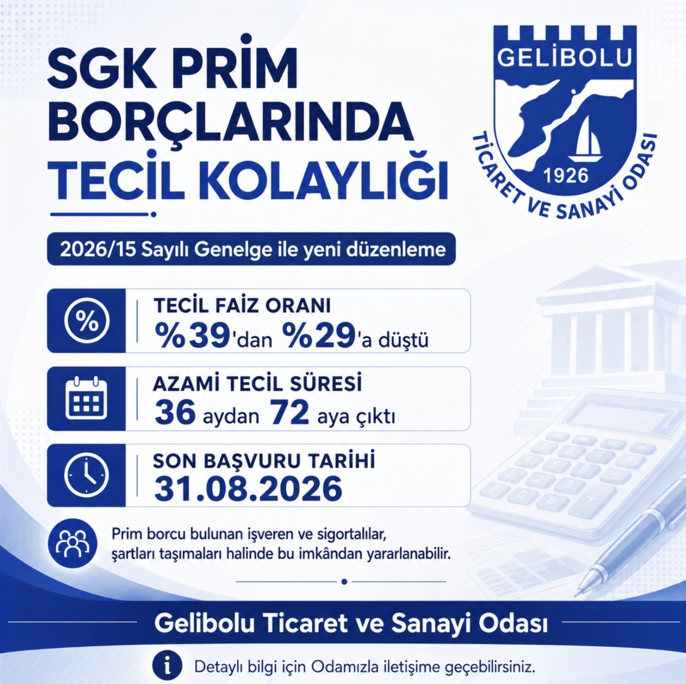 GTSO'dan prim borcu bulunan işverenlere önemli duyuru