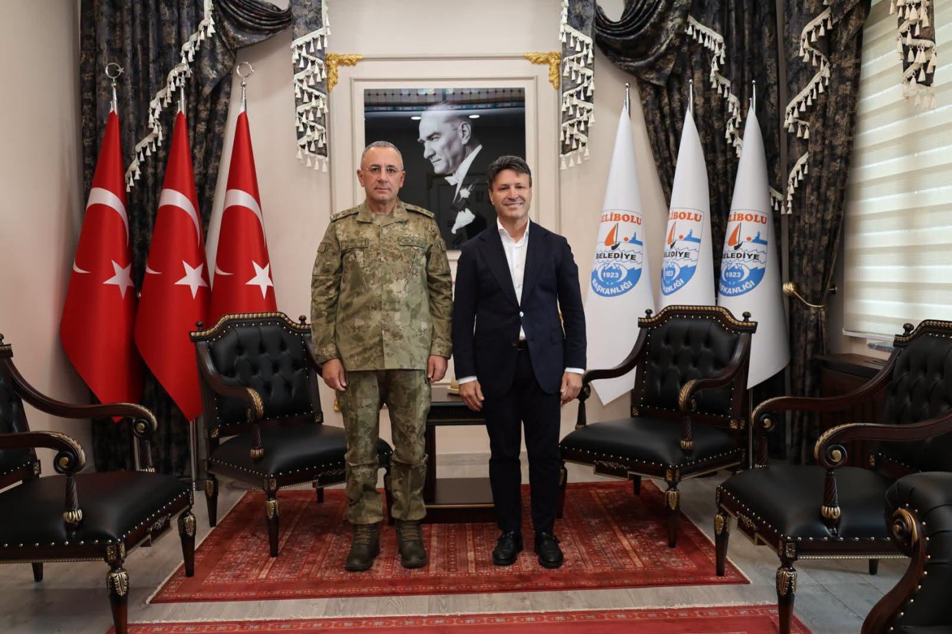 Korgeneral Kılınç’tan Başkan Soyuak'a ziyaret