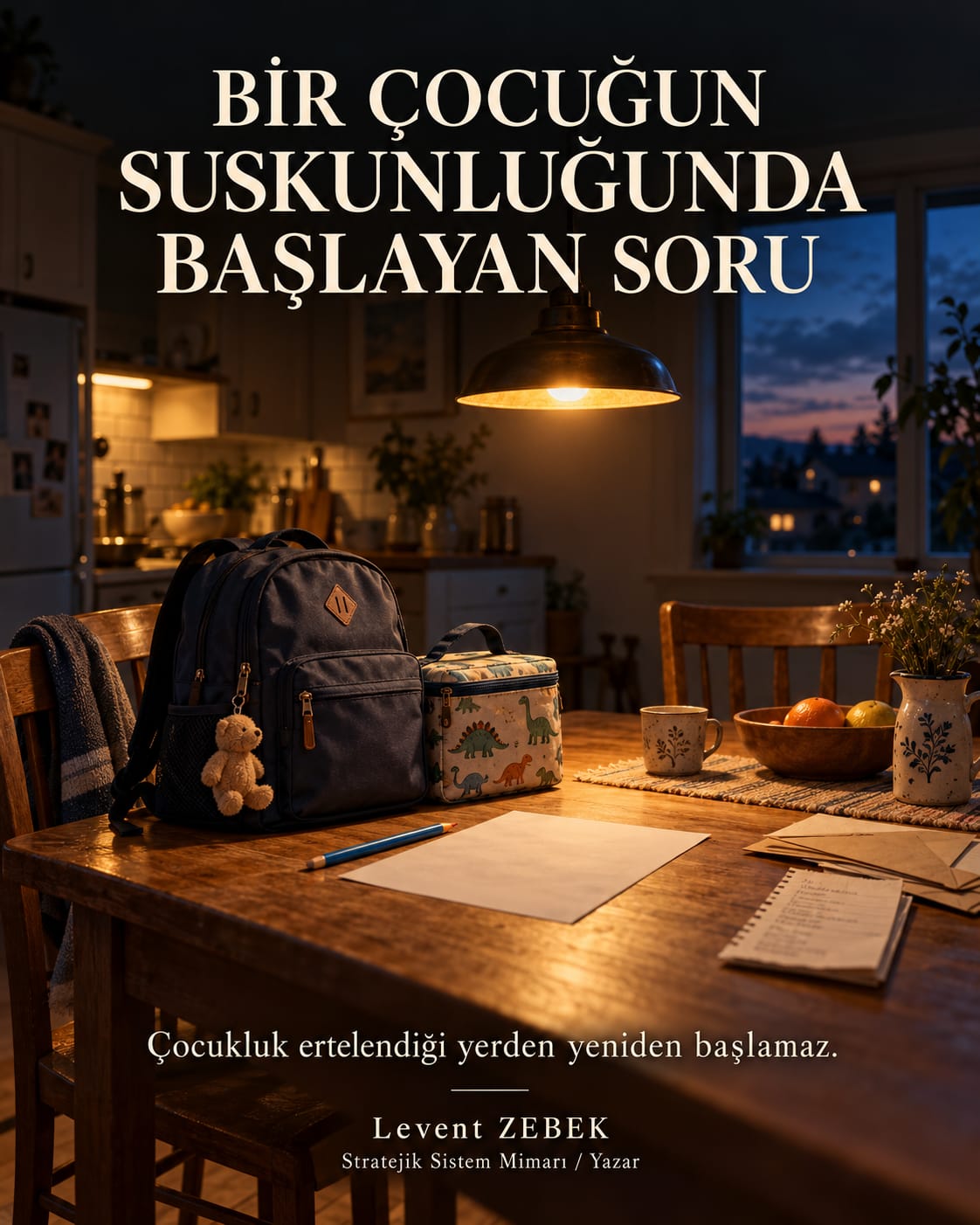 Levent Zebek: Bir çocuk neden ailesine yük olmamayı öğrensin?