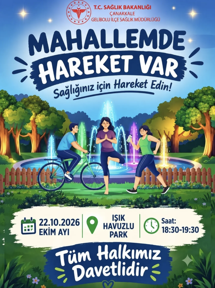 Gelibolu’da “Mahallemde hareket var” etkinliği düzenlenecek
