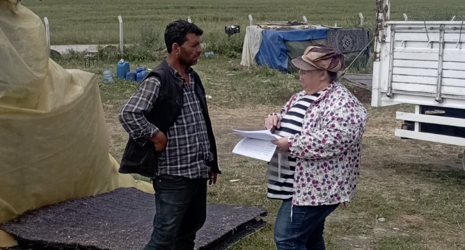 Bolayır’daki mevsimlik tarım işçilerine sağlık ziyareti