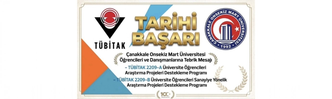 ÇOMÜ’nün öğrenci projelerine TÜBİTAK’tan büyük destek