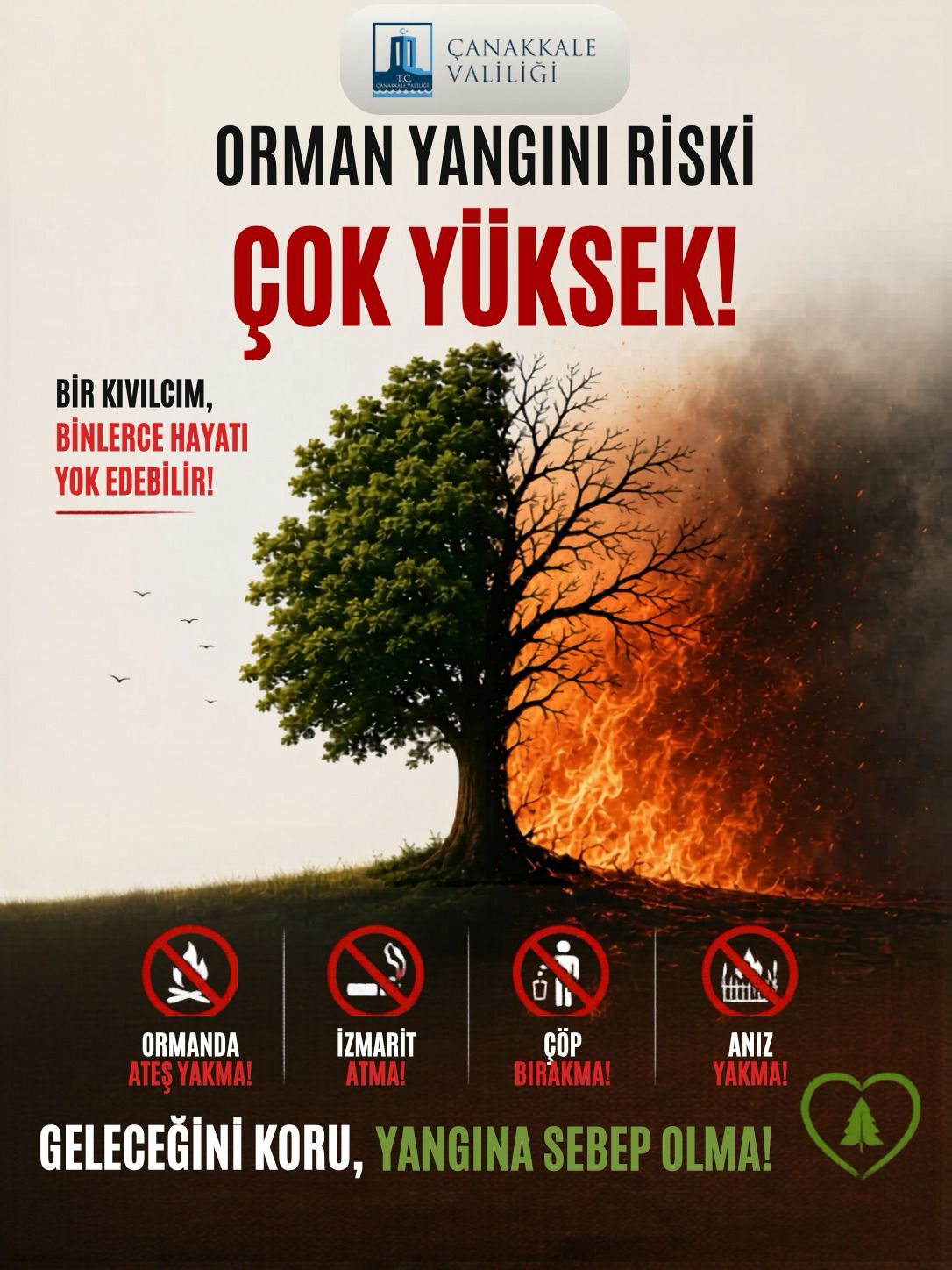112 uyarısı: Dumanı gören hemen bildirsin