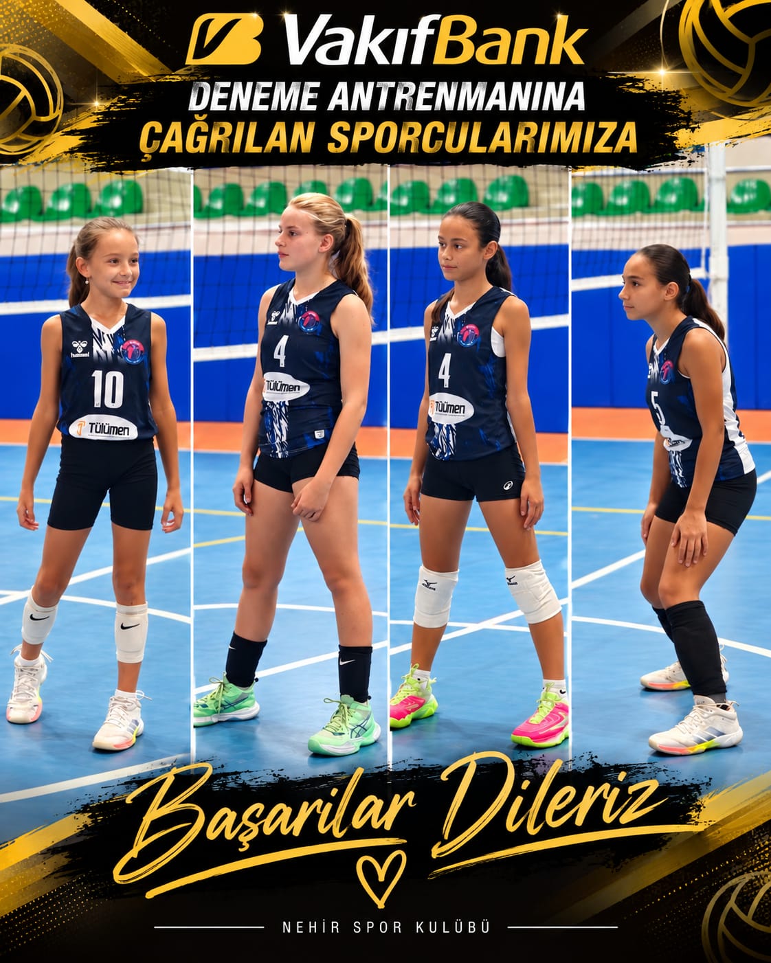 Gelibolulu voleybolcular VakıfBank deneme antrenmanına davet edildi