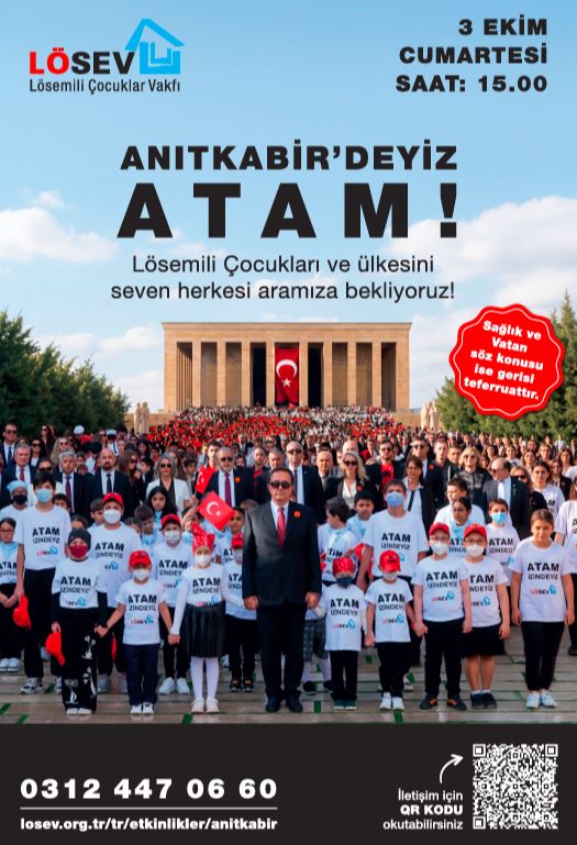 LÖSEV, tüm Türkiye'yi Atatürk'ün huzuruna davet ediyor